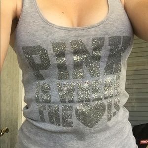 VS Pink racerback tank